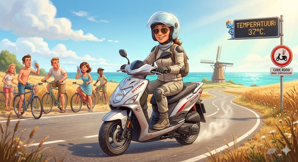 Code Rood in de Bilt, maar wat doe je op de scooter?